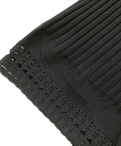 UNITED ARROWS（ユナイテッドアローズ）UNITED ARROWS (ユナイテッドアローズ) Vネック ニットチュニック ブラック サイズ:freeの古着・服飾アイテム
