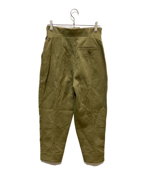 3.1 phillip lim（スリーワンフィリップリム）3.1 phillip lim (スリーワンフィリップリム) コットンリネン ペーパーバッグ パンツ オリーブ サイズ:2の古着・服飾アイテム