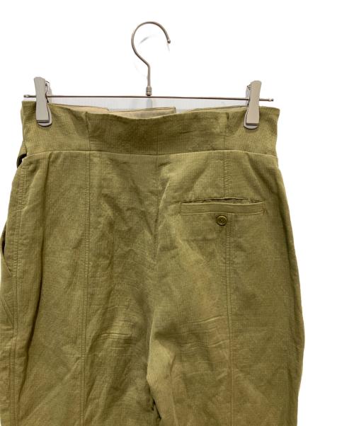 3.1 phillip lim（スリーワンフィリップリム）3.1 phillip lim (スリーワンフィリップリム) コットンリネン ペーパーバッグ パンツ オリーブ サイズ:2の古着・服飾アイテム