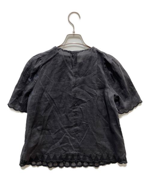 ISABEL MARANT（イザベルマラン）ISABEL MARANT (イザベルマラン) 刺繍リネンブラウス ブラック サイズ:36の古着・服飾アイテム