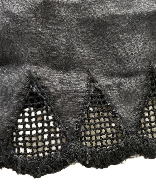 ISABEL MARANT（イザベルマラン）ISABEL MARANT (イザベルマラン) 刺繍リネンブラウス ブラック サイズ:36の古着・服飾アイテム