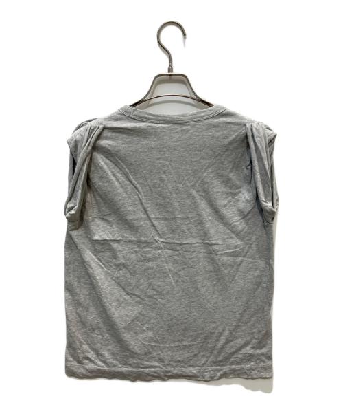 DRIES VAN NOTEN（ドリスヴァンノッテン）DRIES VAN NOTEN (ドリスヴァンノッテン) タックスリーブカットソー グレー サイズ:XSの古着・服飾アイテム