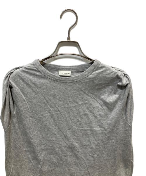 DRIES VAN NOTEN（ドリスヴァンノッテン）DRIES VAN NOTEN (ドリスヴァンノッテン) タックスリーブカットソー グレー サイズ:XSの古着・服飾アイテム