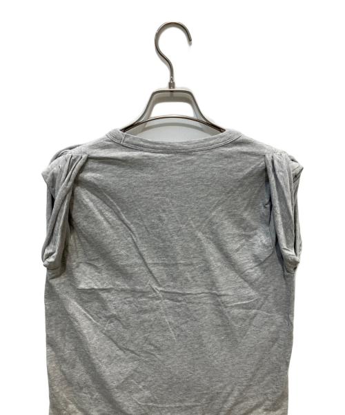 DRIES VAN NOTEN（ドリスヴァンノッテン）DRIES VAN NOTEN (ドリスヴァンノッテン) タックスリーブカットソー グレー サイズ:XSの古着・服飾アイテム