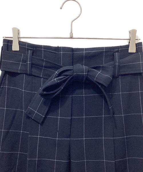 3.1 phillip lim（スリーワンフィリップリム）3.1 phillip lim (スリーワンフィリップリム) チェックパンツ ネイビー サイズ:2の古着・服飾アイテム