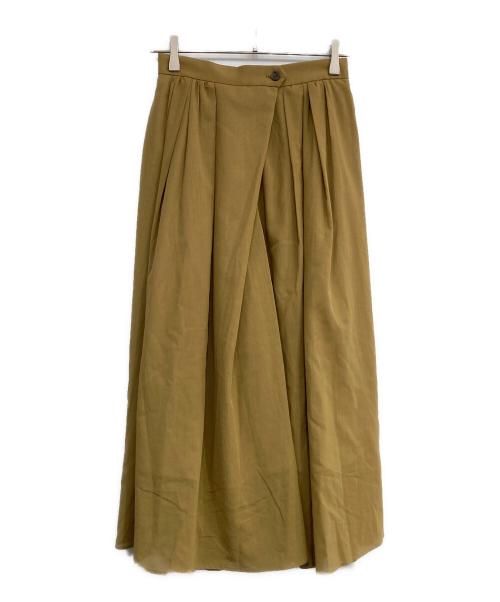 BALLSEY（ボールジィ）BALLSEY (ボールジィ) クリスピーシアーボイル フレアキュロットパンツ キャメル サイズ:32の古着・服飾アイテム