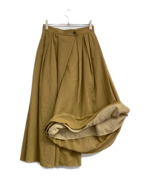 BALLSEY（ボールジィ）BALLSEY (ボールジィ) クリスピーシアーボイル フレアキュロットパンツ キャメル サイズ:32の古着・服飾アイテム