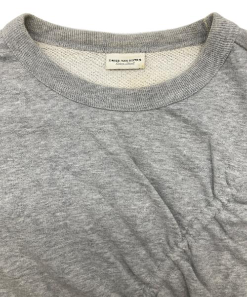 DRIES VAN NOTEN（ドリスヴァンノッテン）DRIES VAN NOTEN (ドリスヴァンノッテン) ギャザープリントスウェット グレー サイズ:XSの古着・服飾アイテム