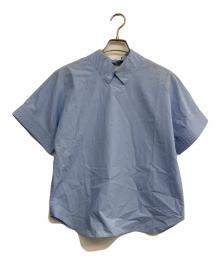 AKIKOAOKI（アキコアオキ）の古着「MELTED COLLAR SHIRTS」｜ブルー