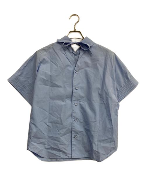 AKIKOAOKI（アキコアオキ）AKIKOAOKI (アキコアオキ) MELTED COLLAR SHIRTS ブルー サイズ:ｆｒｅｅの古着・服飾アイテム