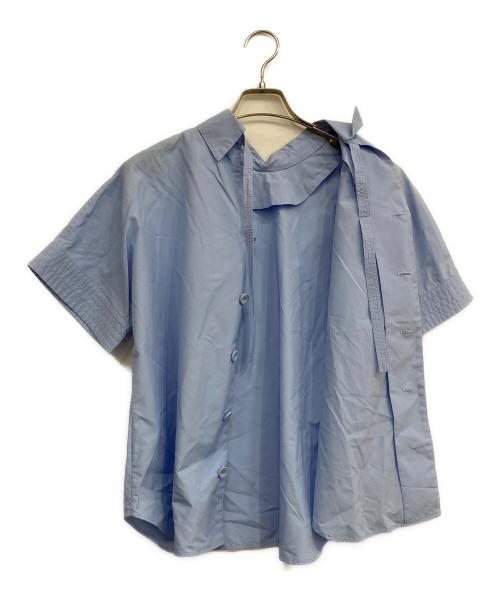 AKIKOAOKI（アキコアオキ）AKIKOAOKI (アキコアオキ) MELTED COLLAR SHIRTS ブルー サイズ:ｆｒｅｅの古着・服飾アイテム