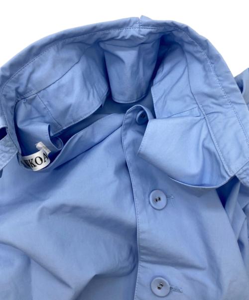 AKIKOAOKI（アキコアオキ）AKIKOAOKI (アキコアオキ) MELTED COLLAR SHIRTS ブルー サイズ:ｆｒｅｅの古着・服飾アイテム