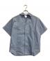 AKIKOAOKI (アキコアオキ) MELTED COLLAR SHIRTS ブルー サイズ:ｆｒｅｅ：5000円