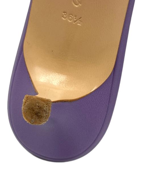 Gianvito Rossi（ジャンヴィト ロッシ）Gianvito Rossi (ジャンヴィト ロッシ) BIJOUX MULE 55 ラベンダー サイズ:36 1/2の古着・服飾アイテム