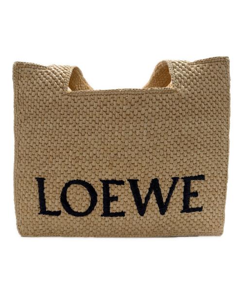 LOEWE（ロエベ）LOEWE (ロエベ) ロエベフォント トート ミディアム ナチュラル サイズ:ミディアムの古着・服飾アイテム