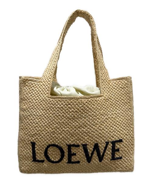 LOEWE（ロエベ）LOEWE (ロエベ) ロエベフォント トート ミディアム ナチュラル サイズ:ミディアムの古着・服飾アイテム