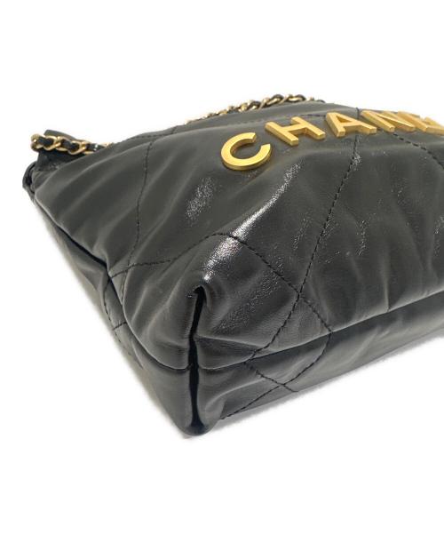 CHANEL（シャネル）CHANEL (シャネル) シャネル22ミニショルダーバッグ/CHANEL22 ブラック サイズ:ミニの古着・服飾アイテム