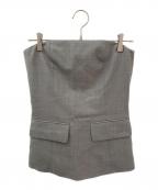 HYKEハイク）の古着「Viyella Strapless Top」｜グレー