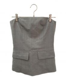 HYKE（ハイク）の古着「Viyella Strapless Top」｜グレー