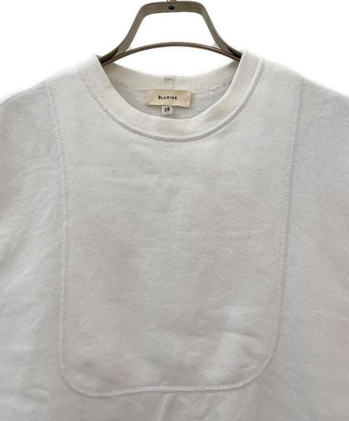 BLAMINK（ブラミンク）BLAMINK (ブラミンク) コットンクルーネックノースリーブ ホワイト サイズ:38の古着・服飾アイテム