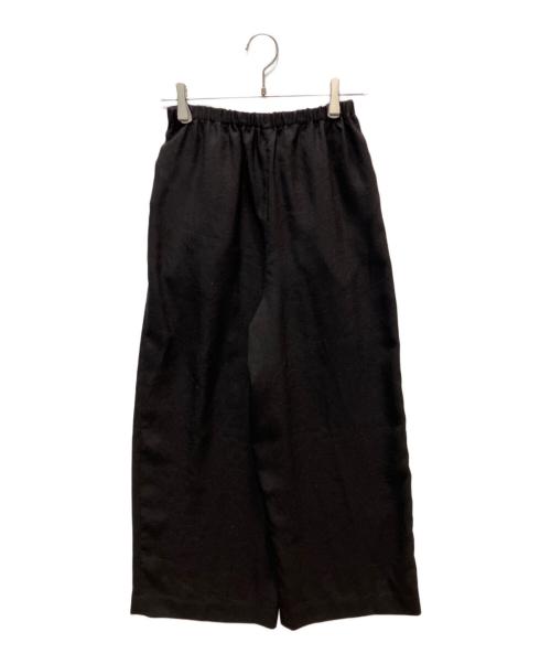 ENFOLD（エンフォルド）ENFOLD (エンフォルド) RELAX ELASTIC WIDE-TROUSERS ブラック サイズ:36の古着・服飾アイテム