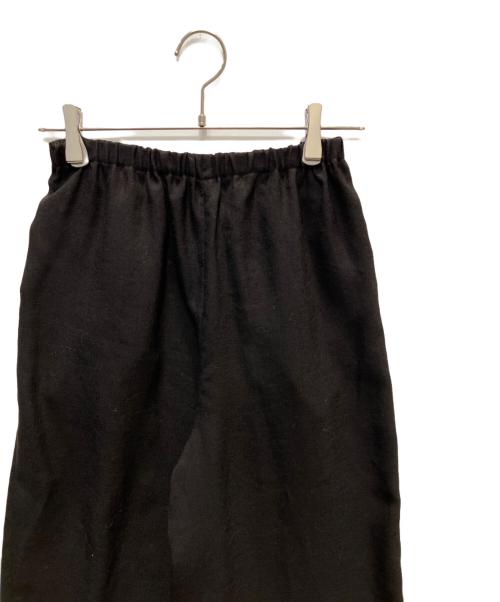 ENFOLD（エンフォルド）ENFOLD (エンフォルド) RELAX ELASTIC WIDE-TROUSERS ブラック サイズ:36の古着・服飾アイテム