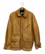 Schottショット）の古着「ヌバックレザーコート」｜キャメル