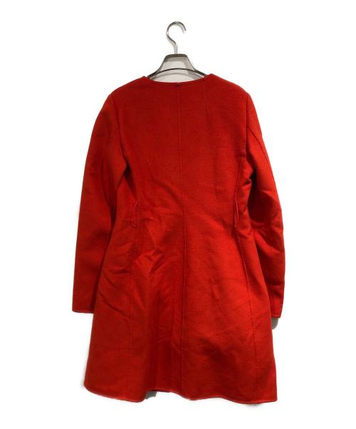 MaxMara（マックスマーラ）MaxMara (マックスマーラ) cucito a mano ウールリバーコート レッド サイズ:SIZE 42の古着・服飾アイテム