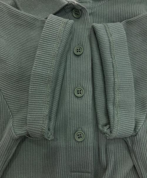 LACOSTE（ラコステ）LACOSTE (ラコステ) タイトフィットリブニットポロシャツ グリーン サイズ:38の古着・服飾アイテム