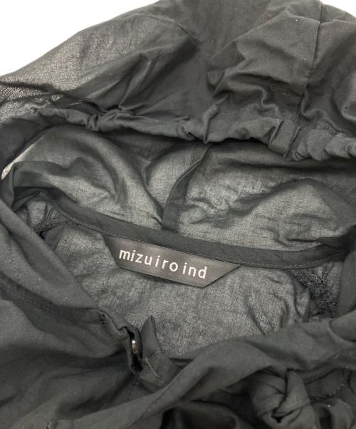 mizuiro-ind（ミズイロインド）mizuiro-ind (ミズイロインド) ギャザーフード付きシャツ ブラック サイズ:-の古着・服飾アイテム