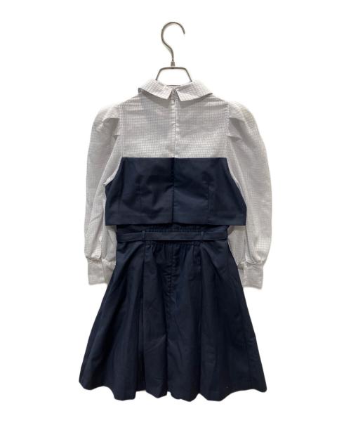 DazzliN（ダズリン）dazzlin (ダズリン) 2WAY ボウタイレイヤードミニワンピース ネイビー サイズ:Sの古着・服飾アイテム