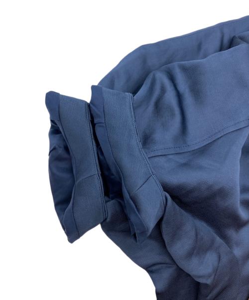 CYCLAS（シクラス）CYCLAS (シクラス) リネンサテン タックワンピース ネイビー サイズ:36の古着・服飾アイテム
