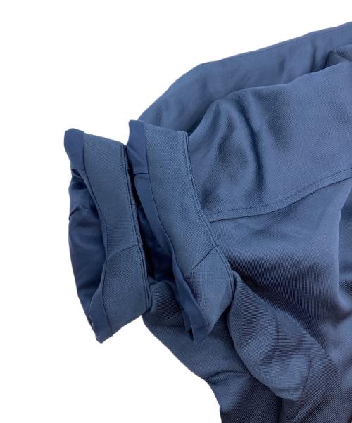 CYCLAS（シクラス）CYCLAS (シクラス) リネンサテン タックワンピース ネイビー サイズ:36の古着・服飾アイテム