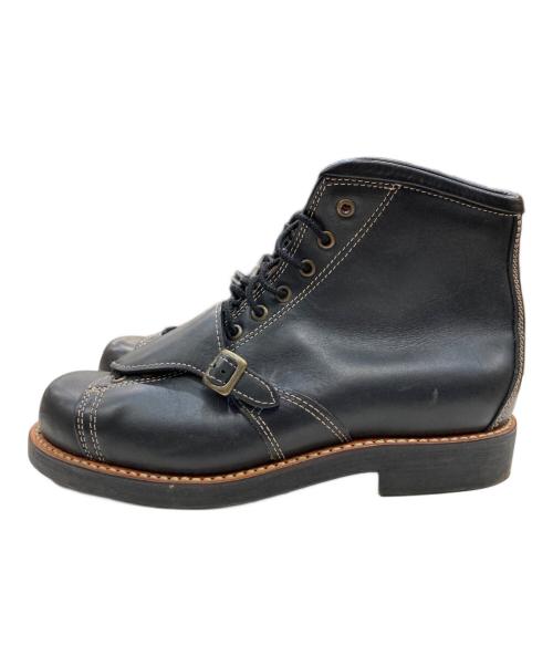 Nero（ネロ）Nero (ネロ) Z (Black) アシメレースアップブーツ ブラック サイズ:26.5の古着・服飾アイテム