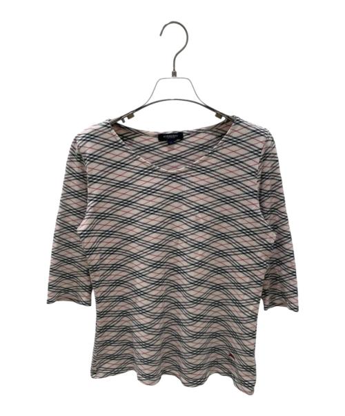 BURBERRY LONDON（バーバリーロンドン）BURBERRY LONDON (バーバリーロンドン) 七分丈カットソー ベージュ サイズ:18の古着・服飾アイテム
