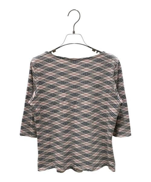 BURBERRY LONDON（バーバリーロンドン）BURBERRY LONDON (バーバリーロンドン) 七分丈カットソー ベージュ サイズ:18の古着・服飾アイテム