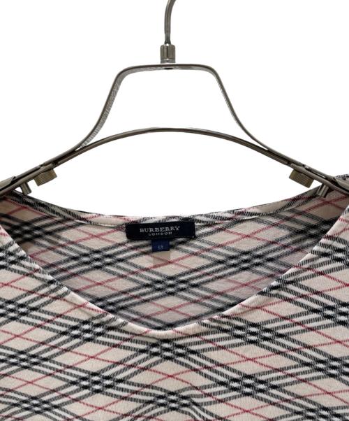 BURBERRY LONDON（バーバリーロンドン）BURBERRY LONDON (バーバリーロンドン) 七分丈カットソー ベージュ サイズ:18の古着・服飾アイテム