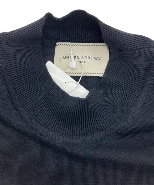 UNITED ARROWS（ユナイテッドアローズ）UNITED ARROWS (ユナイテッドアローズ) ハイネック ノースリーブ ニット ウォッシャブル ブラック サイズ:Free 未使用品の古着・服飾アイテム