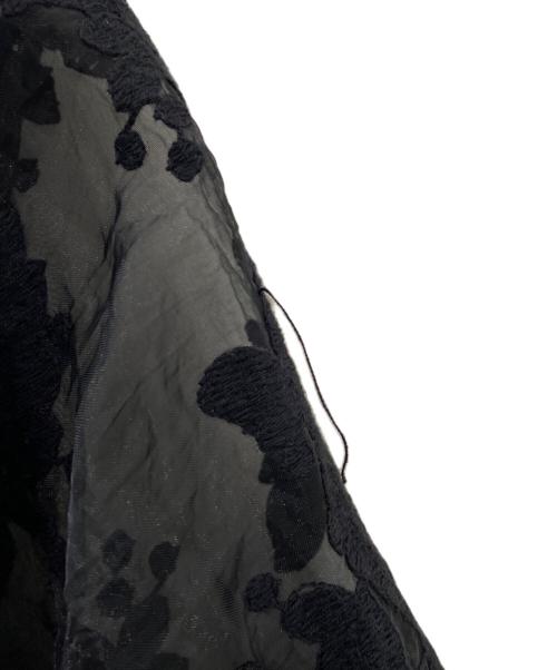 CLANE（クラネ）CLANE (クラネ) シアーフラワーレースシャツ ブラック サイズ:1の古着・服飾アイテム
