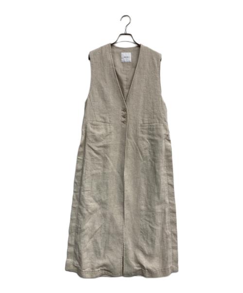Spick and Span（スピック＆スパン）Spick and Span (スピック＆スパン) リネンシルクロングジレ アイボリー サイズ:下記参照の古着・服飾アイテム