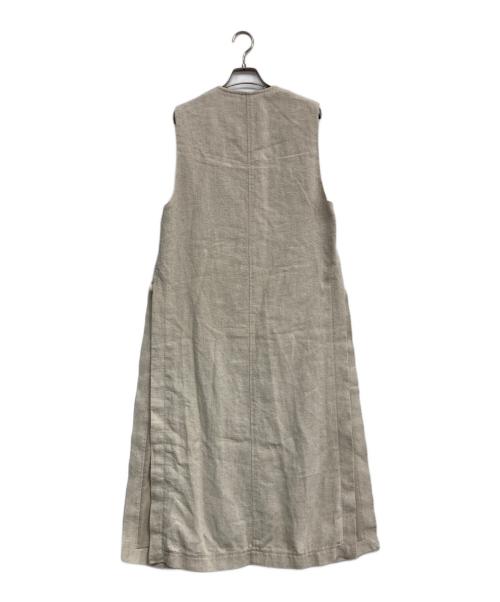 Spick and Span（スピック＆スパン）Spick and Span (スピック＆スパン) リネンシルクロングジレ アイボリー サイズ:下記参照の古着・服飾アイテム