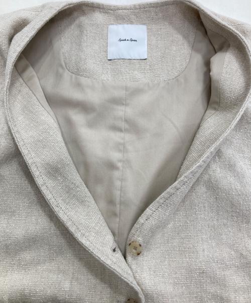 Spick and Span（スピック＆スパン）Spick and Span (スピック＆スパン) リネンシルクロングジレ アイボリー サイズ:下記参照の古着・服飾アイテム