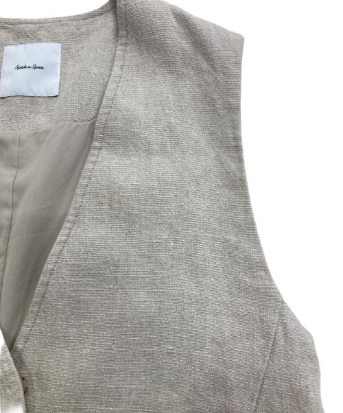 Spick and Span（スピック＆スパン）Spick and Span (スピック＆スパン) リネンシルクロングジレ アイボリー サイズ:下記参照の古着・服飾アイテム