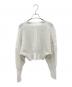 CFCL (シーエフシーエル) LATTICE CROPPED CARDIGAN ホワイト サイズ:F：22000円