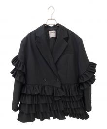 CLANE（クラネ）の古着「FRILLED TAILORED JACKET」｜ブラック