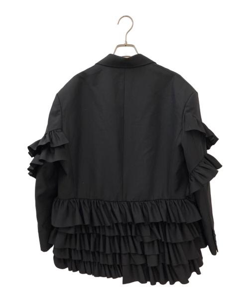 CLANE（クラネ）CLANE (クラネ) FRILLED TAILORED JACKET ブラック サイズ:1の古着・服飾アイテム