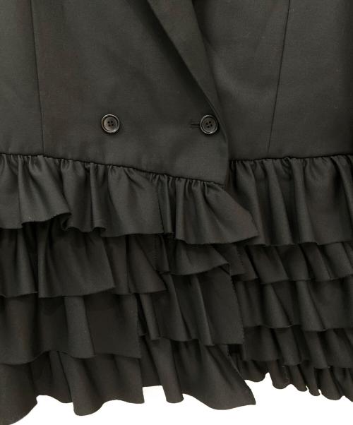 CLANE（クラネ）CLANE (クラネ) FRILLED TAILORED JACKET ブラック サイズ:1の古着・服飾アイテム