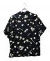 NIPOALOHA (二ポアロハ) 麻雀文様 シルクアロハシャツ ブラック サイズ:SIZE 3：18000円