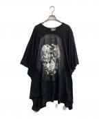 Vivienne Westwoodヴィヴィアンウエストウッド）の古着「CRACKED FLORAL FRAME エレファントTシャツ」｜ブラック