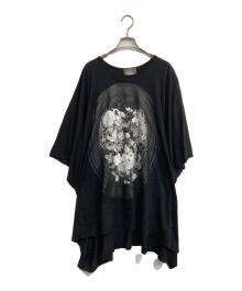 Vivienne Westwood（ヴィヴィアンウエストウッド）の古着「CRACKED FLORAL FRAME エレファントTシャツ」｜ブラック